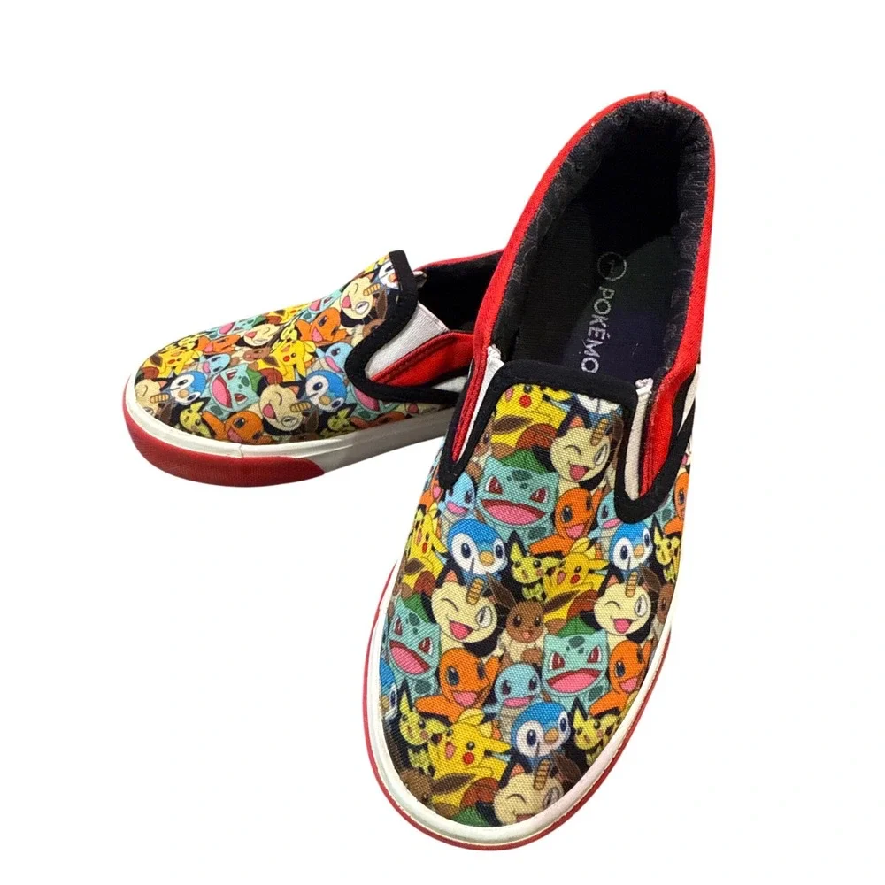 Pokémon Colorful Slip-on Shoes‎ Sneakers Kids Size 1 Unisex